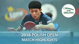 2018 Polish Open Highlights I Lim Jonghoon vs Cho Daeseong (1/2)