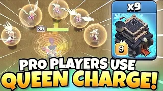 PROS use TH9 Queen charge Lavaloon with NO CC TROOPS! BEST TH9 Attack Strategy | Clash of clans |