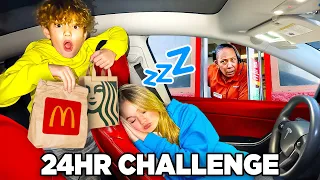 Letting our Tesla DECIDE what we EAT for 24 Hours! (BAD IDEA 😨)