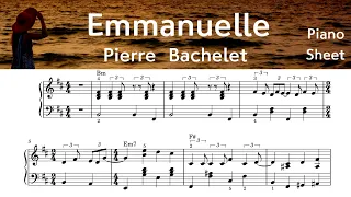 Emmanuelle /   Piano Sheet Music / Pierre  Bachelet/  SangHeart Play