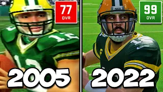 A Touchdown with Aaron Rodgers in Every Madden He Was In!