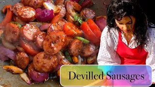 Sri Lankan DEVILLED SAUSAGES - Cooking With Ceylon Lover