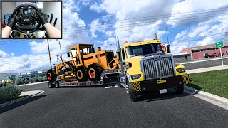 Heavy Haul: Massive Bulldozer Transport  -  American Truck Simulator - Moza R9 Setup