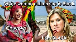 WHITE woman insisting she is BLACK.|For the sake of those who havnt heard  #black #africa