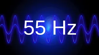 55 Hz clean pure sine wave BASS TEST TONE frequency