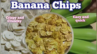 Crispy And Delicious Banana Chipebanana chips making