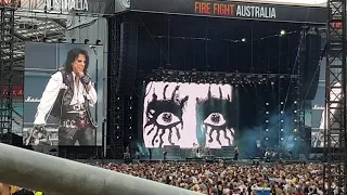 Alice Cooper performing I'm Eighteen at Fire Fight