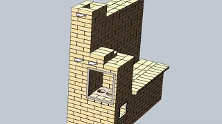печь стена своими руками с лежанкой и плитой чертежи