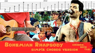 Bohemian Rhapsody на дворовых аккордах. (Cover+lesson+chords+solo+tab)