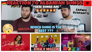REACTION TO 🔥 NEW ALBANIAN SONGS: DHURATA DORA, KIDA x MOZZIK, DAFINA ZEQIRI x LEDRI VULA x LUMI B