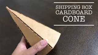 How To Make Cone From Shipping Box Cardboard|Christmas Tree Craft Ideas