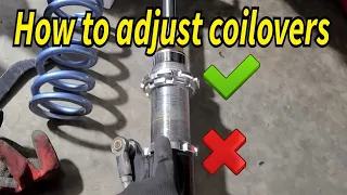 How to Adjust Coilovers the Right Way