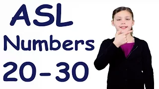 ASL Numbers 20-30 in Sign Language