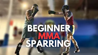 My First Time Sparring in MMA (Beginner MMA Sparring)