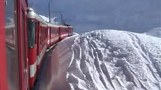 050 A day at the Oberalp Pass - Furka Oberalp, REAL WINTER SNOW SUNSHINE - REOS full film