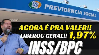 ✅30/03-BOLETIM INSS LIBEROU GERAL 1,97% BPC/LOAS (LOAS) BENEFÍCIO DE PRESTAÇÃO CONTINUADA-CONFIRA!!