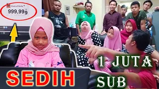 Sedih Banget Detik-Detik 1 Juta Subscriber Dunia Dinda