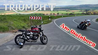 Triumph Speed Twin #raw sound - Am Weinberg