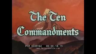 “THE TEN COMMANDMENTS” 1956 FEATURETTE / PREVIEW HOSTED BY DIRECTOR CECIL B. DEMILLE XD39164