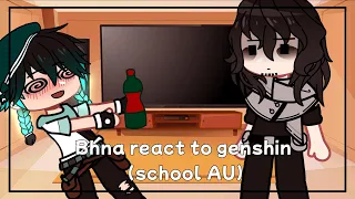 Mha react to Teyvat academy teacher | pro heroes react to archons | Genshin impact school AU | (3/4)