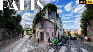 🇫🇷[PARIS 4K] WALK IN PARIS "BEAUTIFUL MONTMARTRE WALK" (4K 60 FPS VERSION) 22/JULY/2023