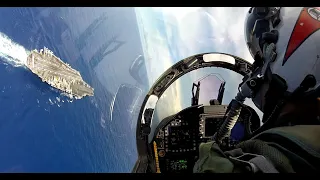 F/A-18 Carrier break and landing