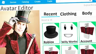 MAKING WILLY WONKA a ROBLOX ACCOUNT