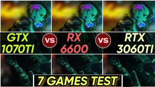 GTX 1070 Ti vs RX 6600 vs RTX 3060 TI | 7 Games Test | 2k - 1440P