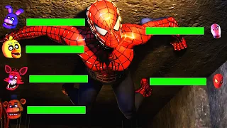 [SFM FNaF] FNAF Originals vs Spiderman WITH Healthbars!