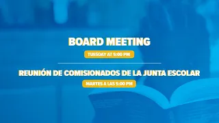 September 22, 2020 School Board Meeting
