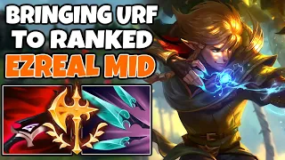 I brought URF to Ranked with Ezreal Mid (60% CDR, E resets from 2 Q's) | 13.7