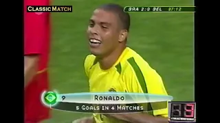 LATE GOAL of Ronaldo Phenomenon (Brazil) v Belgium at 87 ／ 2002 World Cup QF