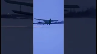 Красивый взлет со звуком. Ан-2