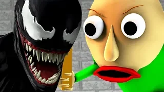 BALDI vs VENOM (Baldi's Basics parody horror game 3D animation)