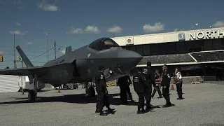 ✈️ F-35A Lightning II Arrival to Toronto for Air Show 2022. Live Sounds of Jets and Airport (4K HDR)