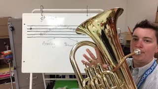 Euphonium Bb scale