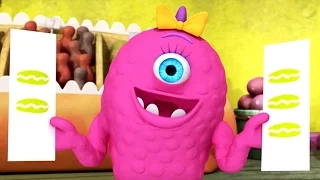 Monster Math Squad | FULL EPISODE COMPILATION | Picky Eater’s Picnic A Muffin Mystery Who’s on First