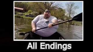 Fat guy sings Moana in a canoe [All Endings]