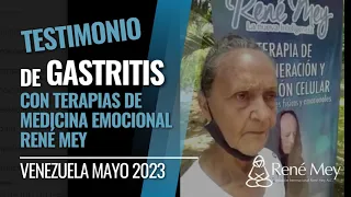 Testimonio de Gastritis con Terapias de Medicina Emocional René Mey venezuela mayo2023