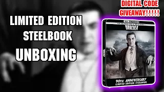 Dracula (1931) Limited Edition 4K UHD Blu-ray Steelbook unboxing (DIGITAL CODE GIVEAWAY)