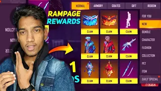 RAMPAGE EVENT FREE REWARDS FREE FIRE