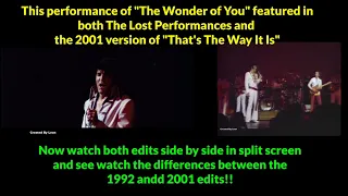 Elvis Presley - The Wonder of You  - Split Screen - That's The Way It Is and The Lost Performances