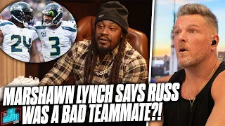 Marshawn Lynch Says Russell Wilson Was Bad Teammate, Didn't Let People Have His Phone Number?!