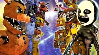 FNaF Jack-O FNAF's vs Withered Animatronics