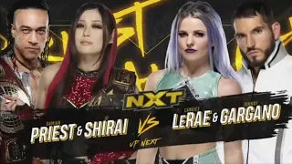 Io Shirai & Damian Priest Vs Candice LeRae & Johnny Gargano - WWE NXT 30/09/2020 (En Español)