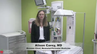 Neonatal-Perinatal Medicine Fellowship Program Interviews: Dr. Alison Carey and Dr. Anja Mowes.