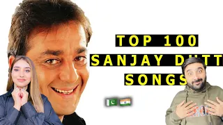 Pak reacts on top 100 songs of sanjay dutt 🇵🇰🇮🇳