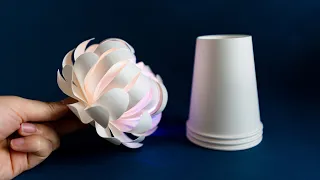 DIY Lamp | How to make a Night Lamp out of Paper Cup | Home Decor