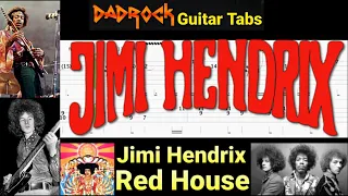 Red House - Jimi Hendrix - Guitar + Bass TABS Lesson