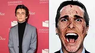 Timothée Chalamet on American Psycho